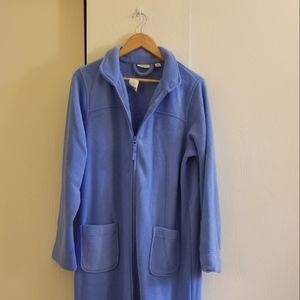 L.L. Bean Winter Fleece Zip Robe Large